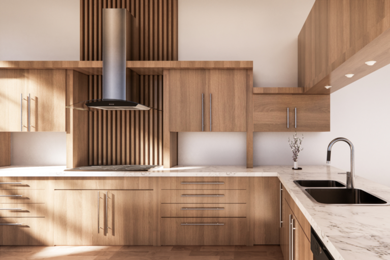Cocina a medida con herrajes