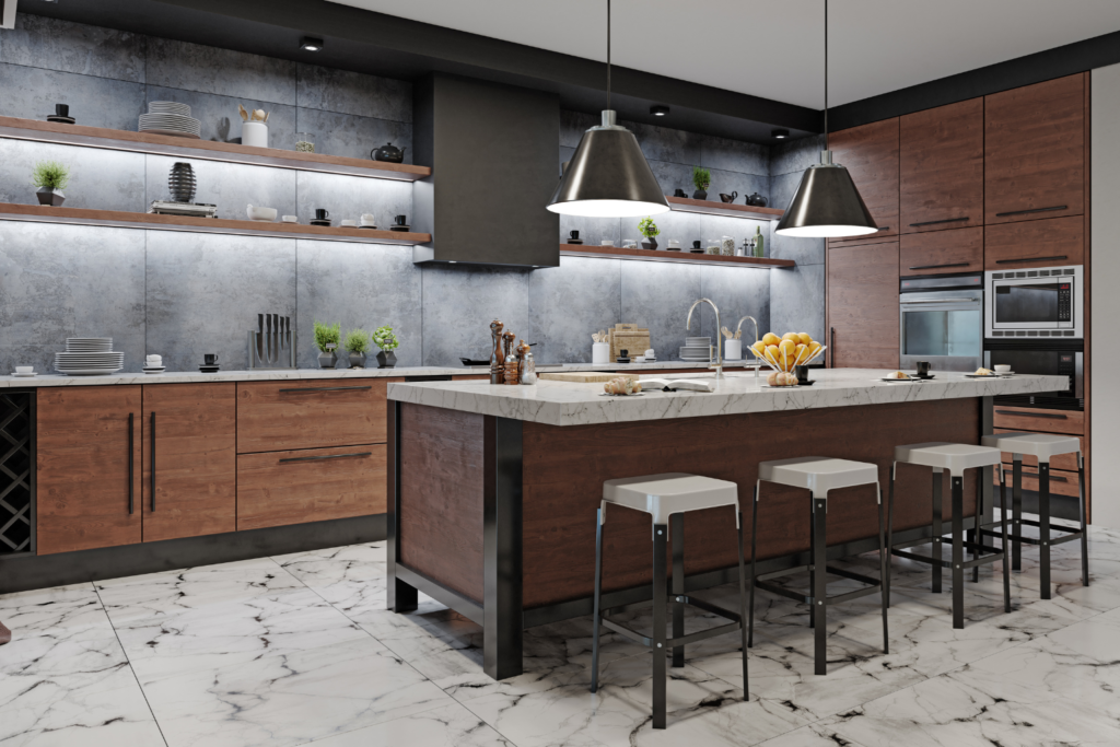 Muebles de madera de cocina a medida