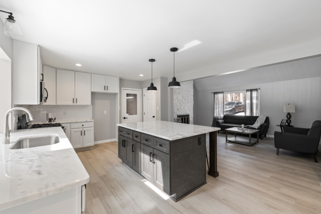 cocina integrada al living